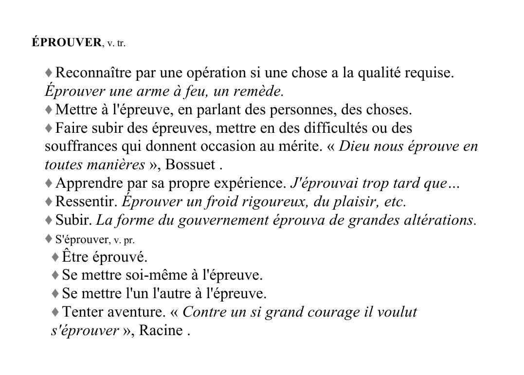 Prévisualisation du document ÉPROUVER, v.