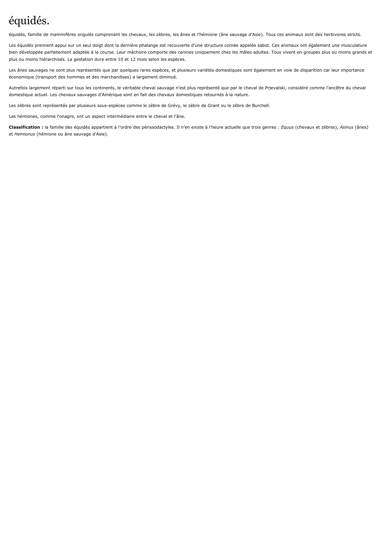 Prévisualisation du document équidés.