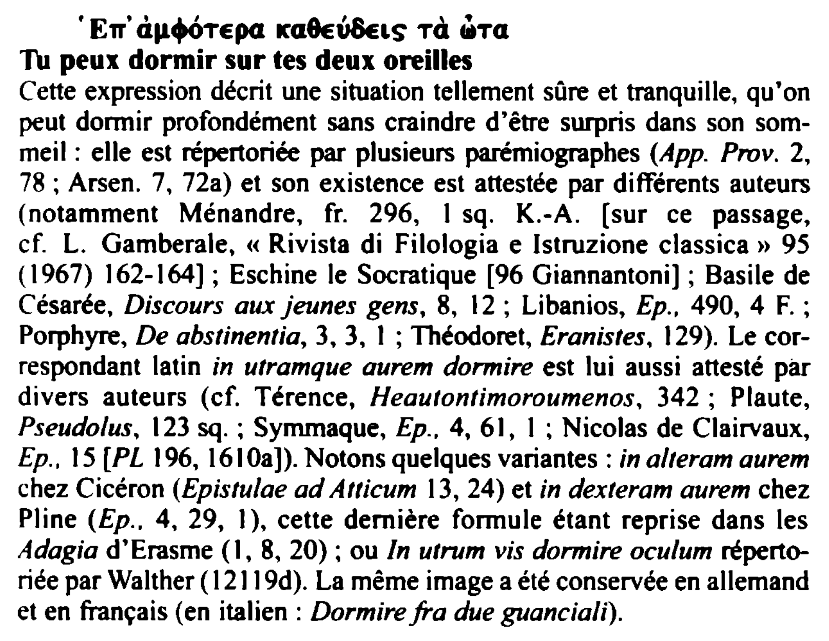 Prévisualisation du document ' E,r' à11+6TEpG aca8Ev8ELS Tà ~Ta

Tu peux dormir sur tes deux oreilles

Cette expression décrit une situation tellement sûre...