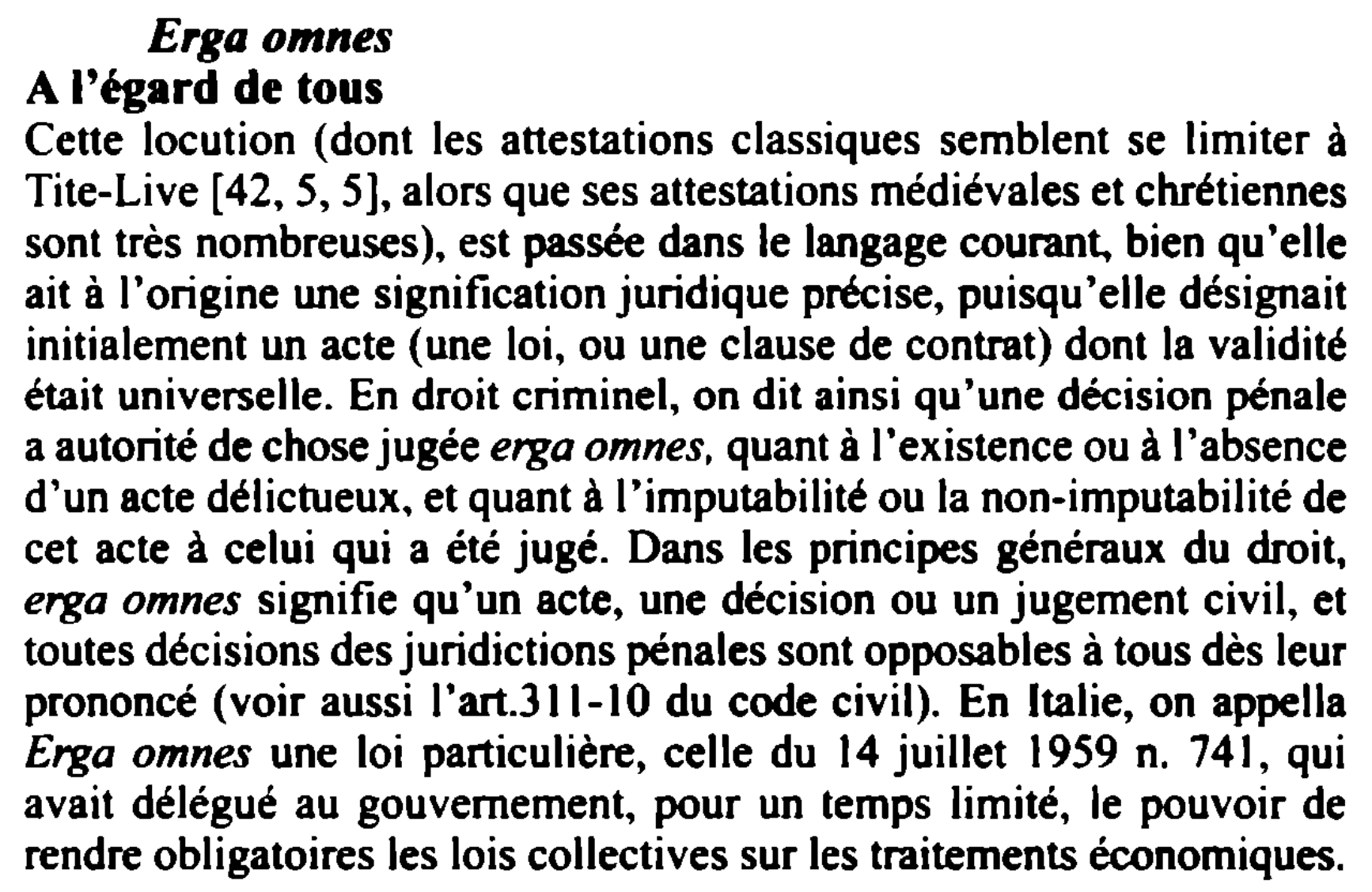 Prévisualisation du document Erga omnes