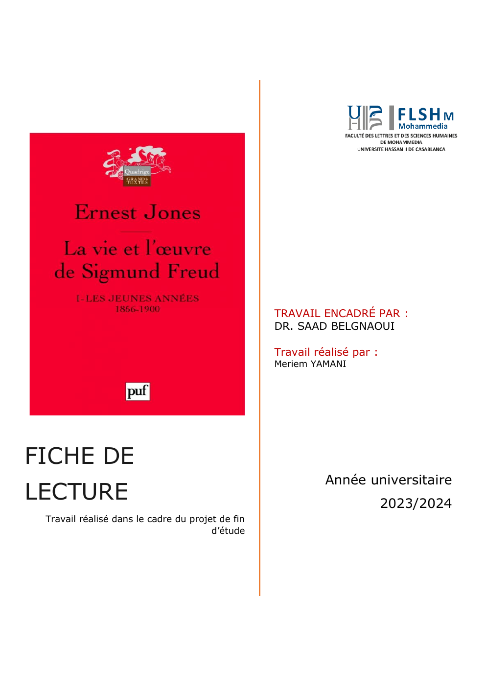 Prévisualisation du document (Ernest Jones) Vie et oeuvre de Freud