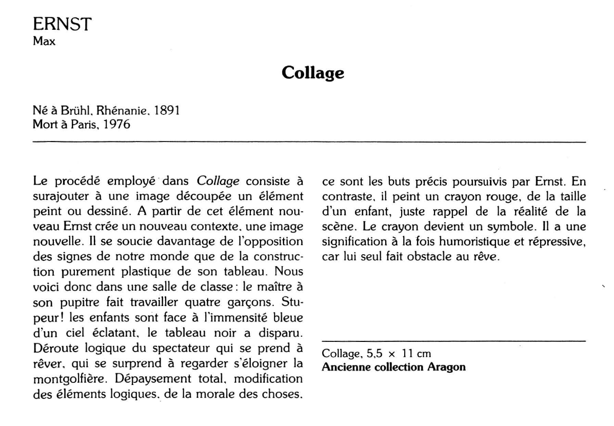 Prévisualisation du document ERNST Max : Collage