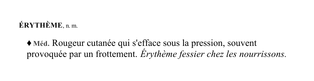 Prévisualisation du document ÉRYTHÈME , n.