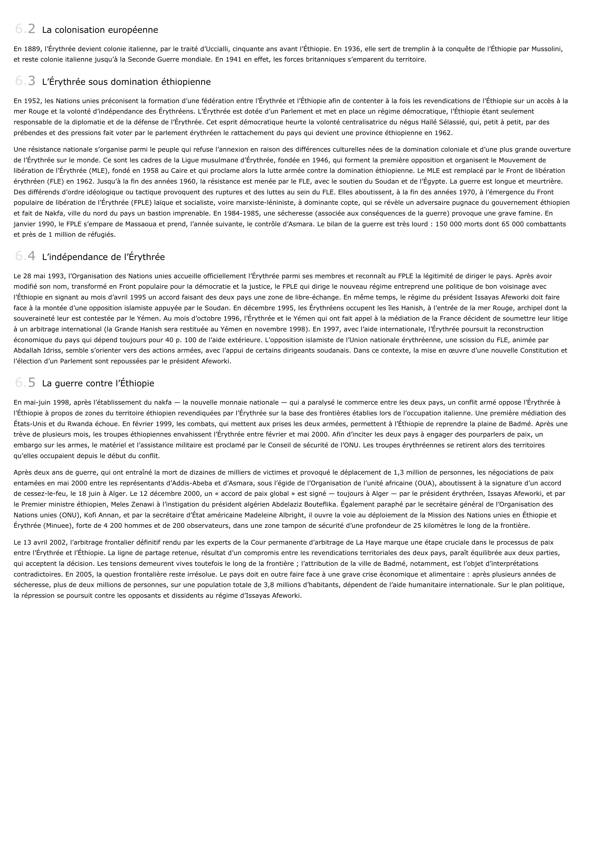Prévisualisation du document Érythrée.