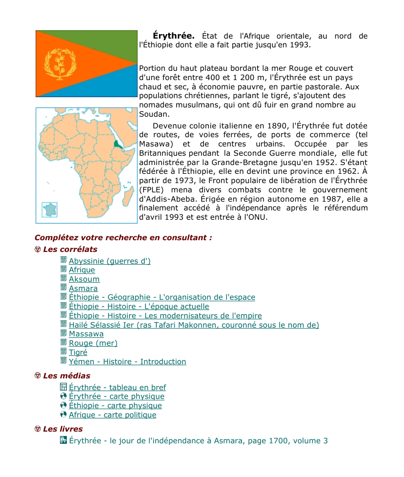 Prévisualisation du document Érythrée.