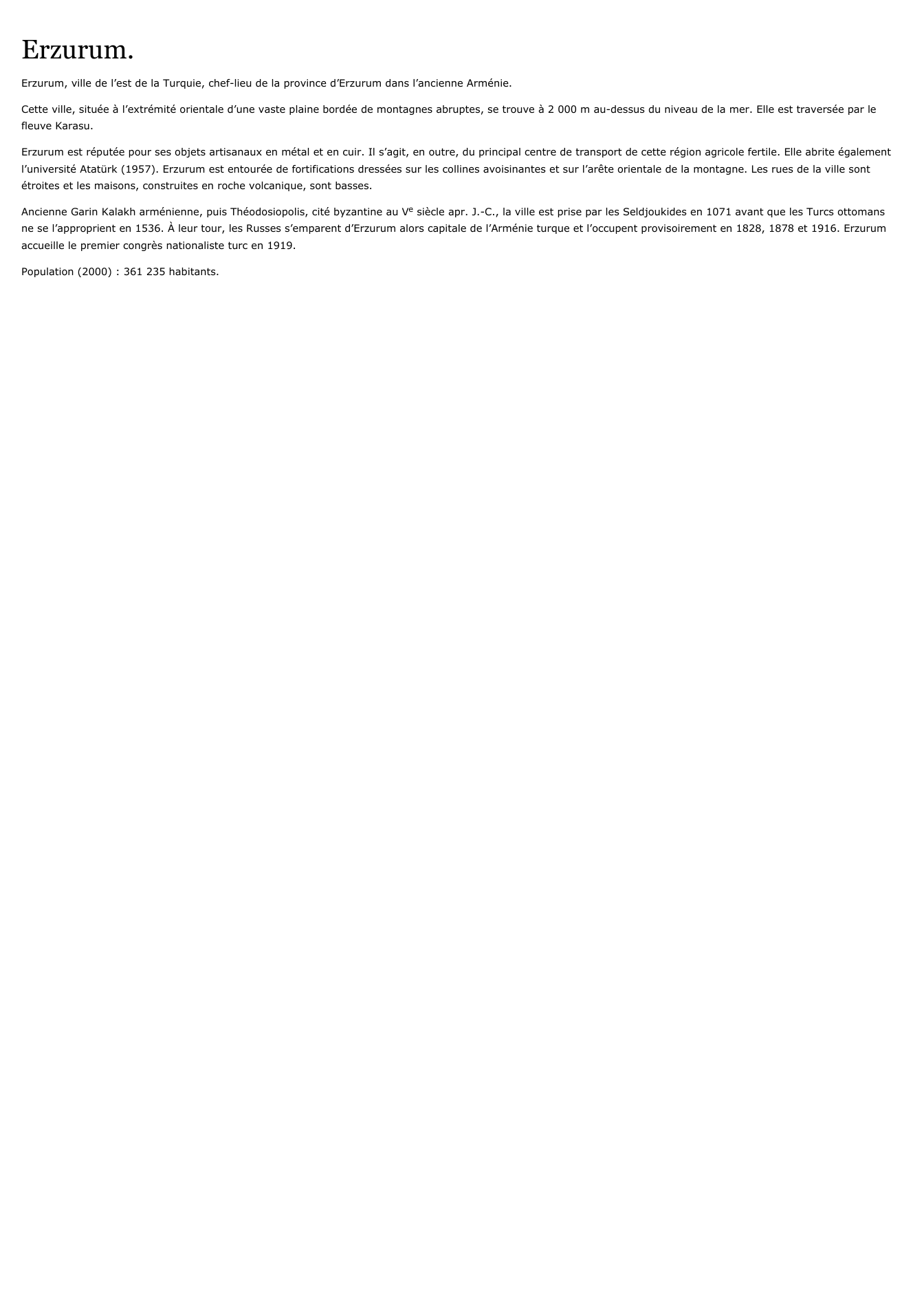 Prévisualisation du document Erzurum.