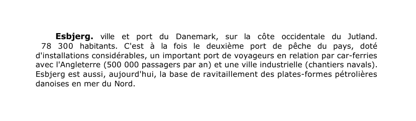 Prévisualisation du document Esbjerg.