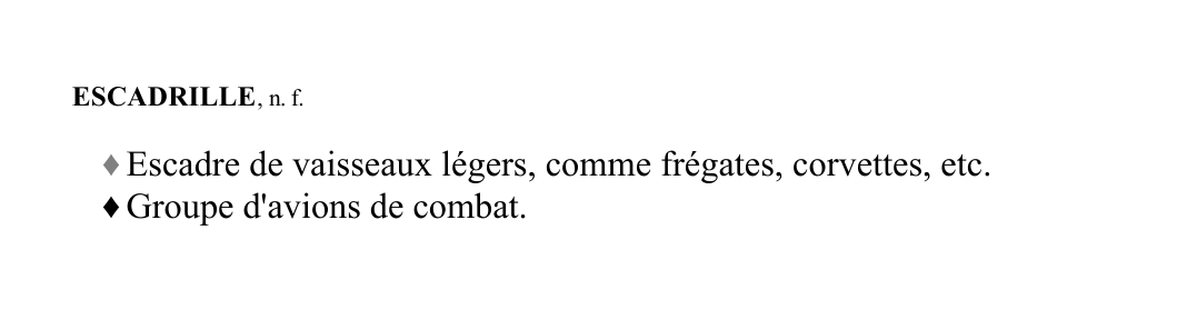 Prévisualisation du document ESCADRILLE , n.