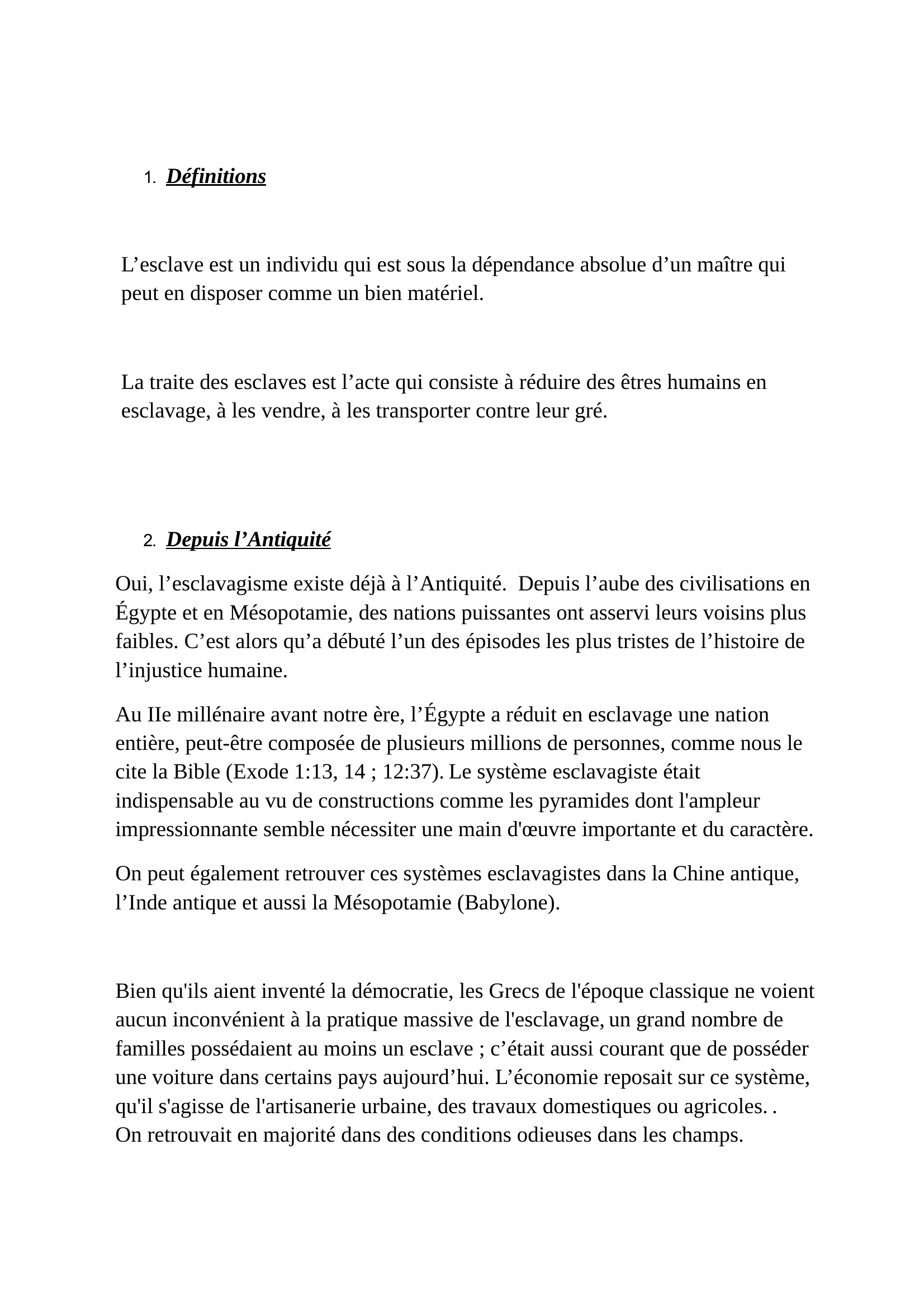 Prévisualisation du document esclavage