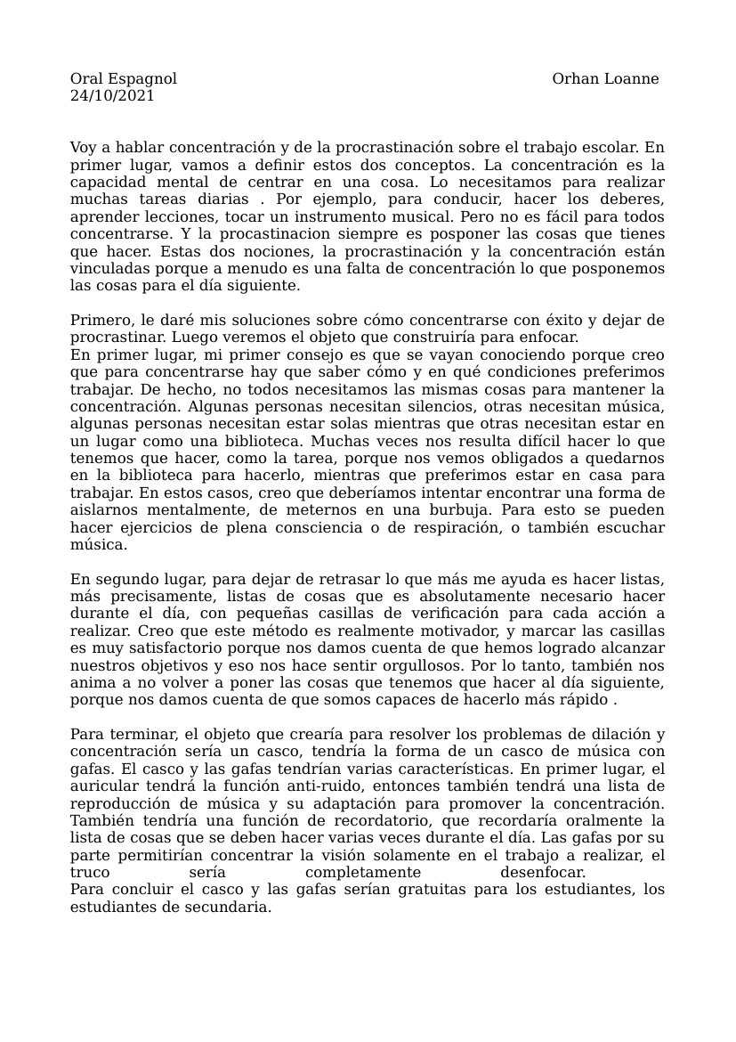 Prévisualisation du document Espagnol Problema y soluciones