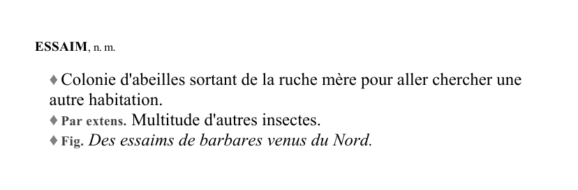 Prévisualisation du document ESSAIM, n.