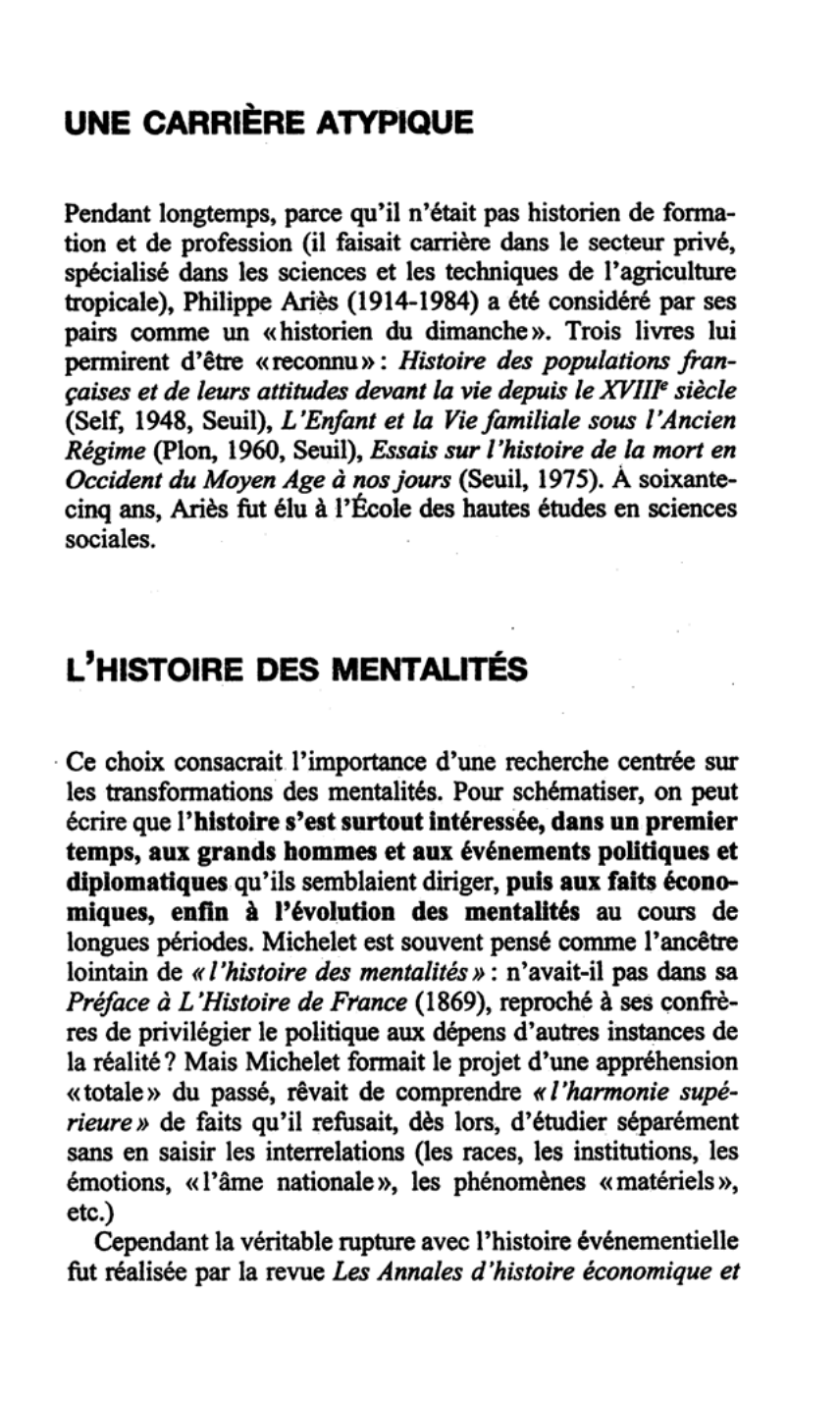 Prévisualisation du document Essais sur l'histoire de la mort en Occident du Moyen Age à nos jours de Philippe ARIÈS