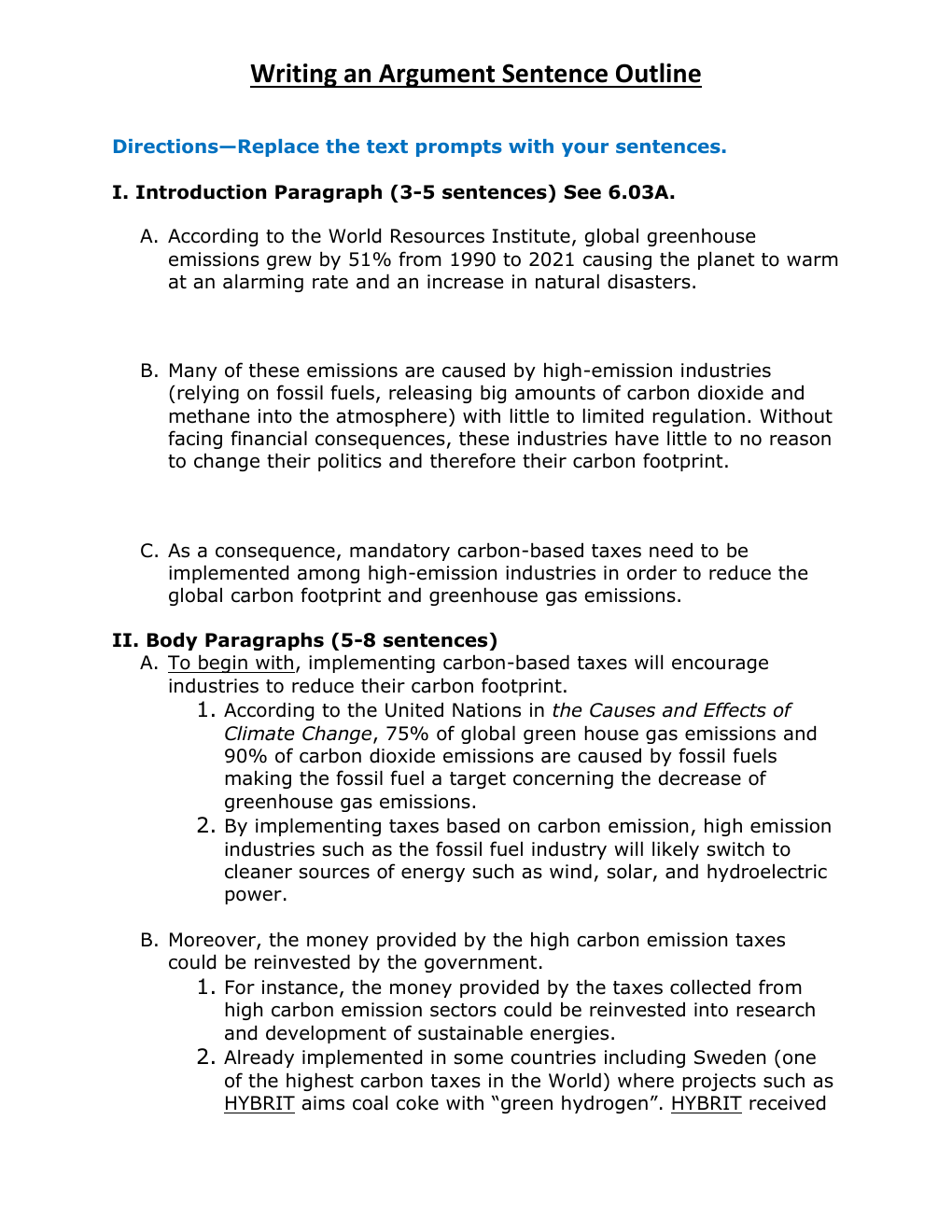Prévisualisation du document Essay concerning high-emission industries
