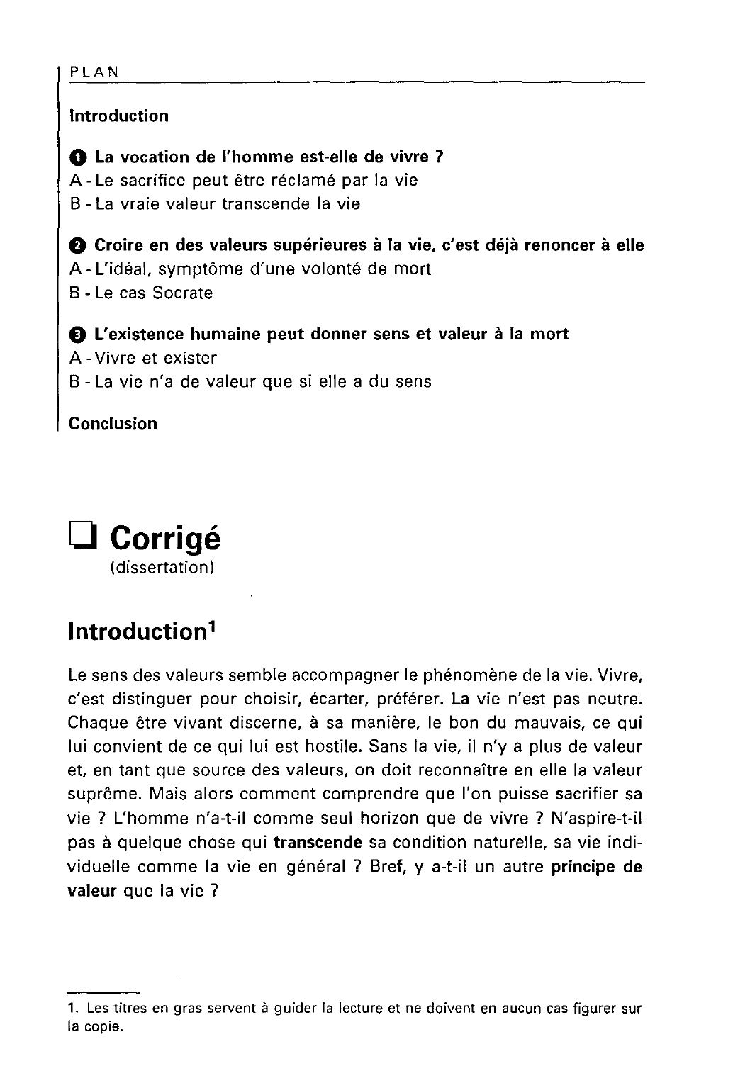 Prévisualisation du document Est-ce qu'on peut se sacrifier pour quelque chose qui vaut plus que notre vie ou bien se sacrifie-t-on tou¬jours parce que la vie conduit parfois à accorder plus de valeur à la mort qu'au fait de vivre ?