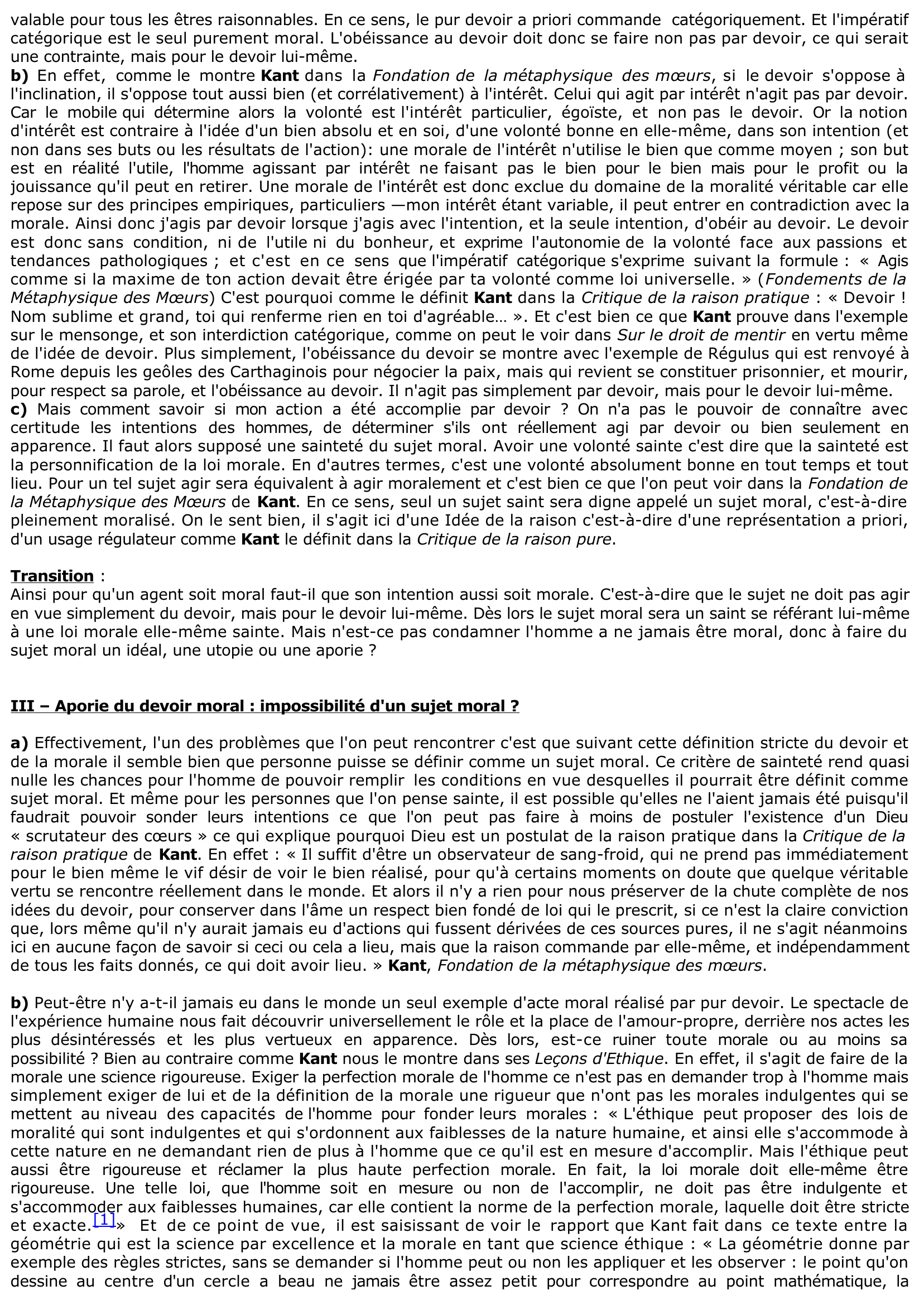 Prévisualisation du document Est-il suffisant de faire son devoir pour s'affirmer comme sujet moral ?