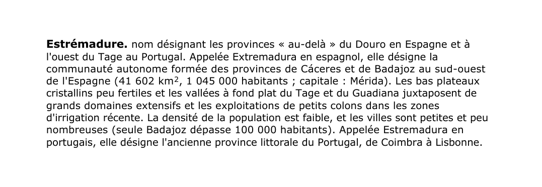 Prévisualisation du document Estrémadure.