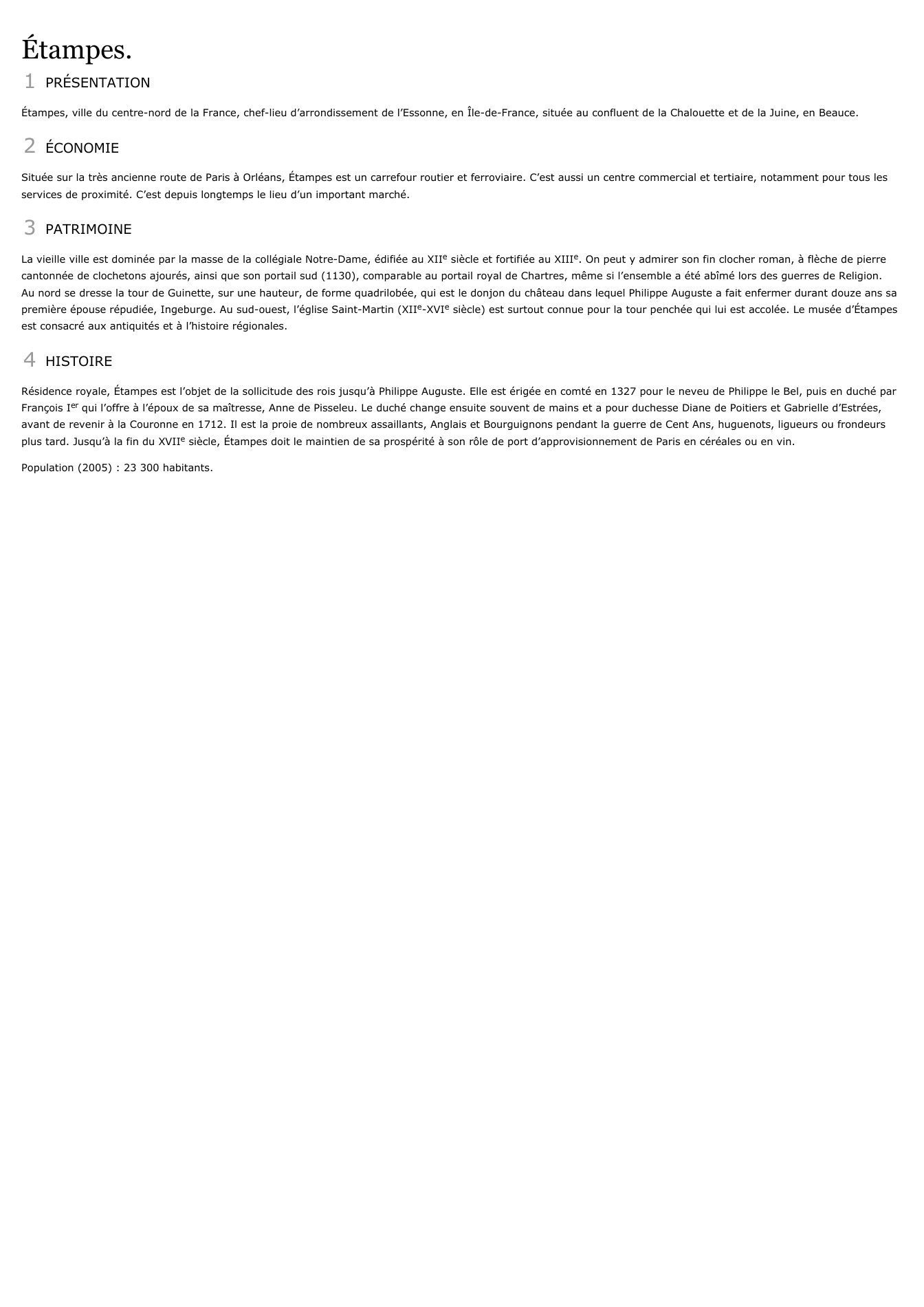 Prévisualisation du document Étampes.