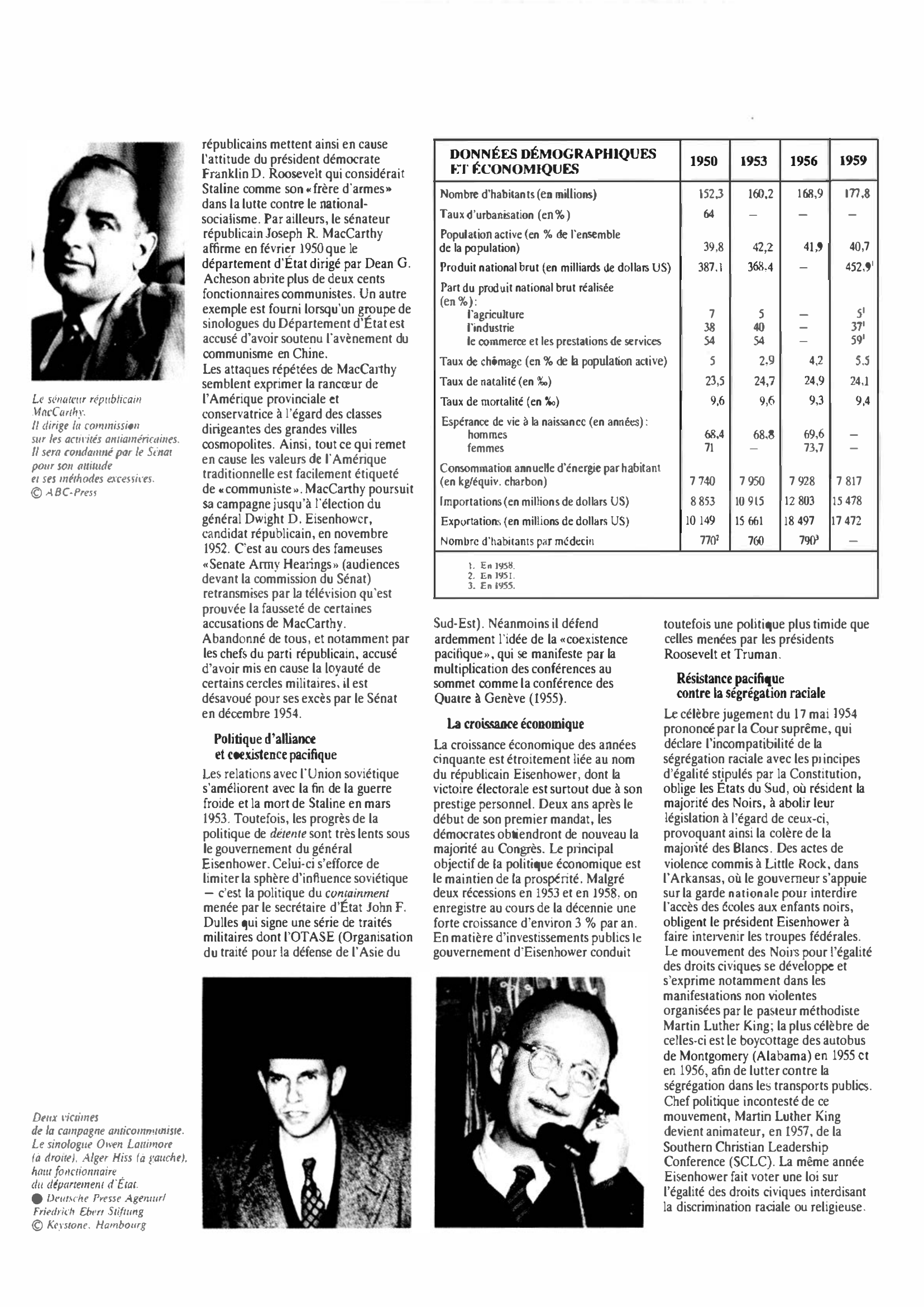 Prévisualisation du document Etats-unis d’amérique de 1950 à 1959 : Histoire