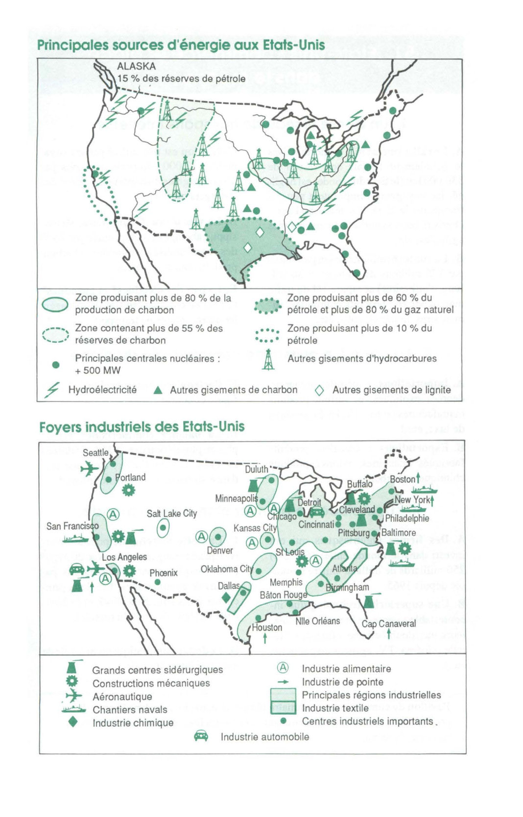 Prévisualisation du document Etats-Unis: énergie et industries