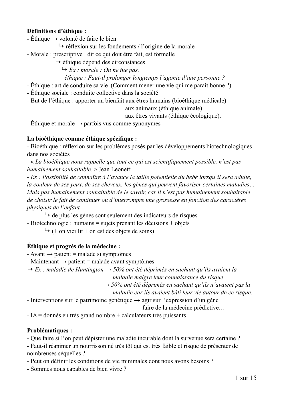 Prévisualisation du document Éthique et sciences