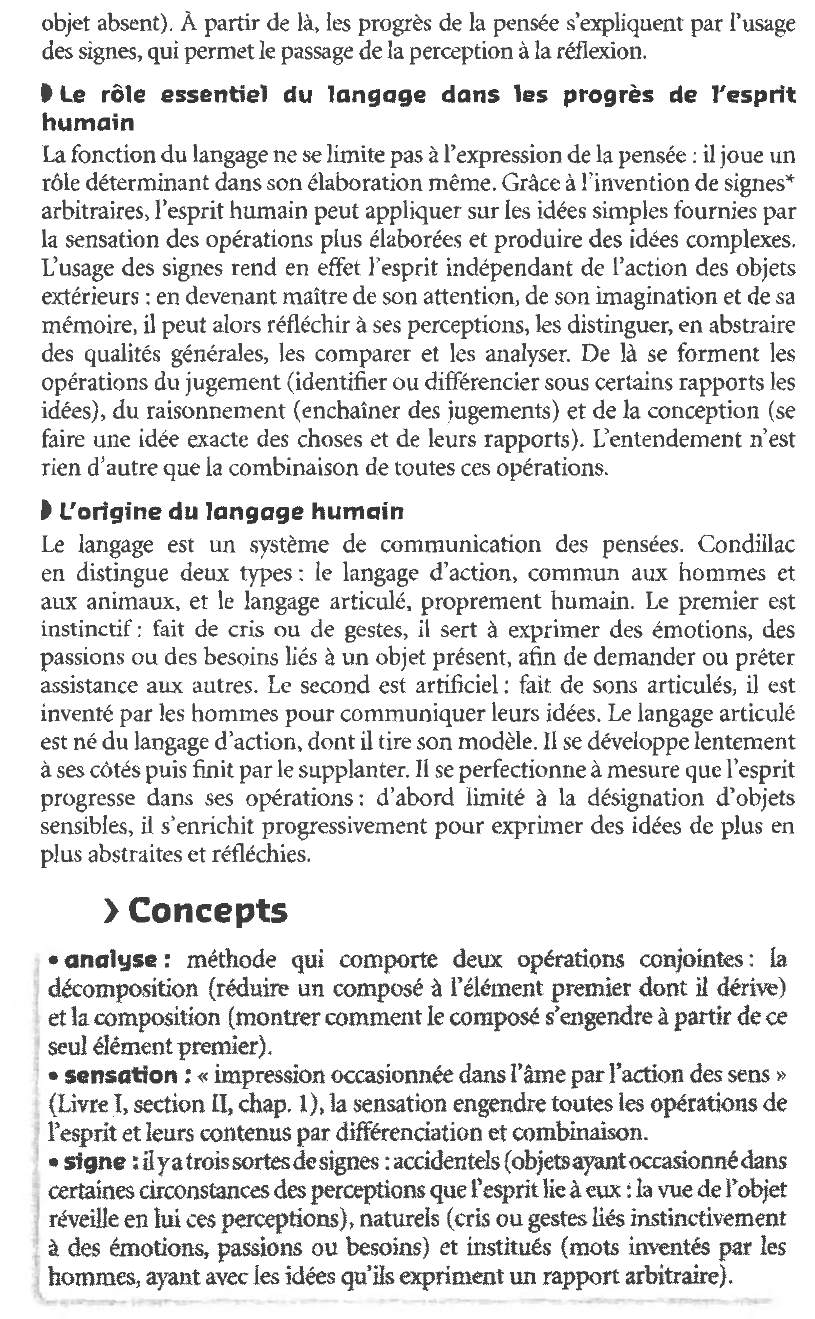Prévisualisation du document ETIENNE BONNOT DE CONDILLAC : ESSAI SUR L'ORIGINE DES CONNAISSANCES HUMAINES (Résumé & Analyse)