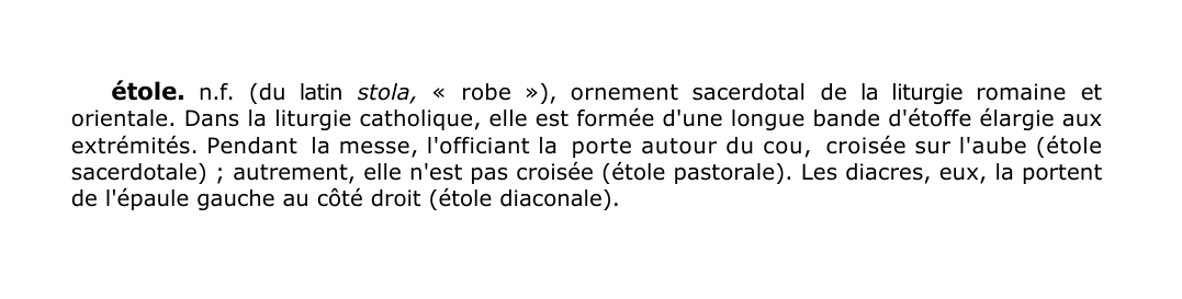 Prévisualisation du document étole.