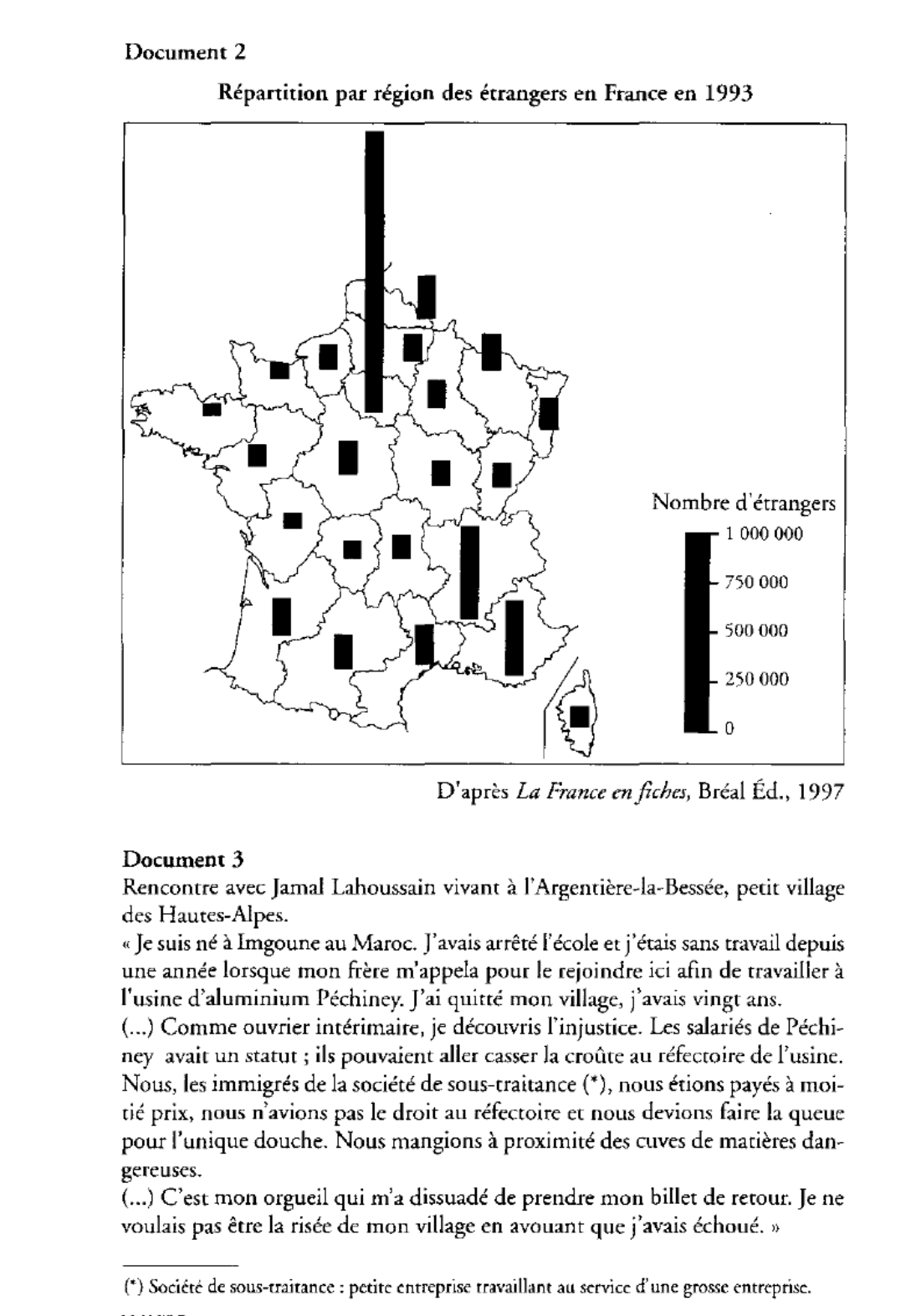 Prévisualisation du document Étrangers et immigrés : deux notions différentes