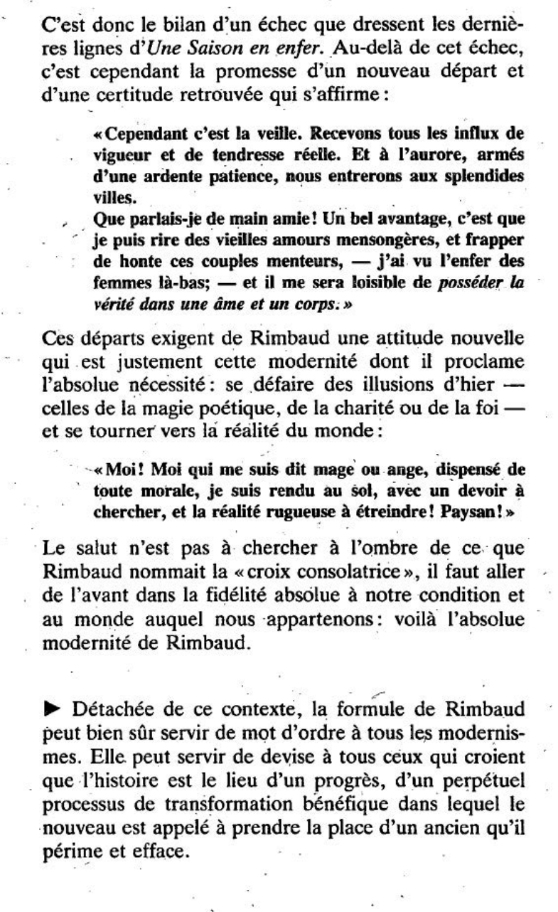 Prévisualisation du document Etre absolument moderne -  Rimbaud