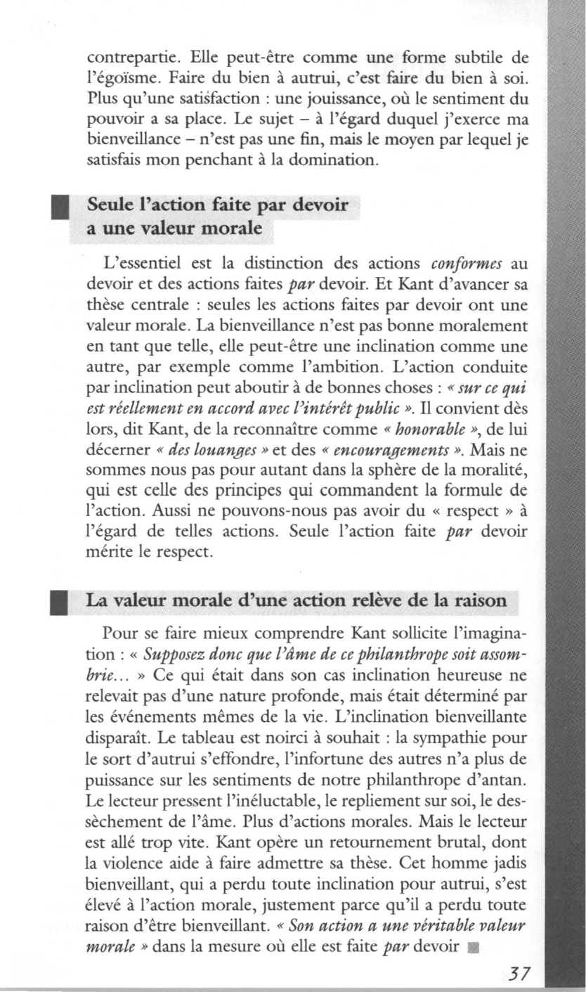 Prévisualisation du document Être bienfaisant, quand on le peut, est un devoir
