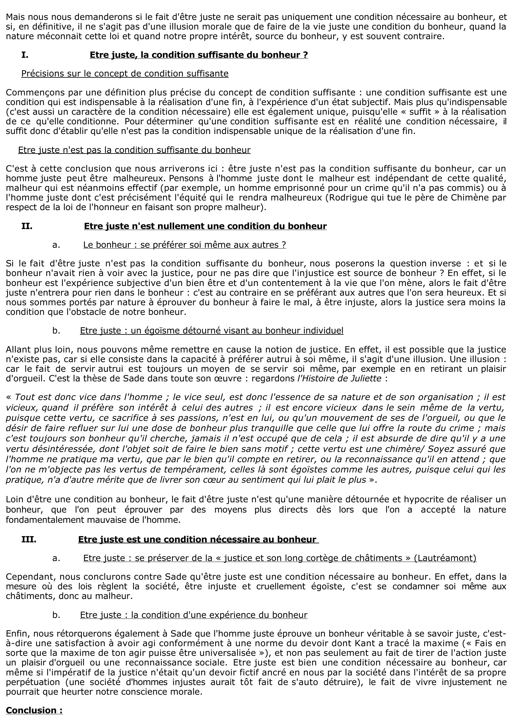 Prévisualisation du document Etre juste est-ce la condition du bonheur ?