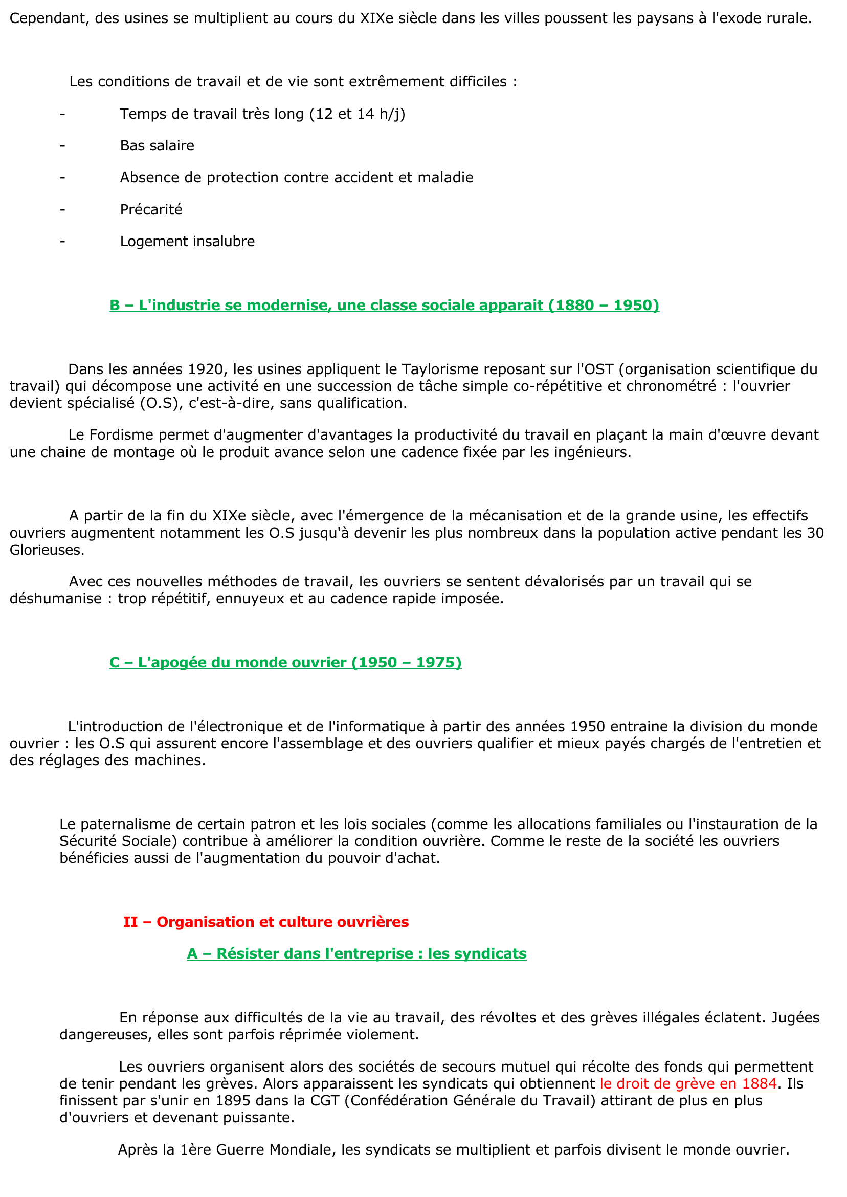 Prévisualisation du document Etre ouvrier en France (1830 – 1975) - Histoire