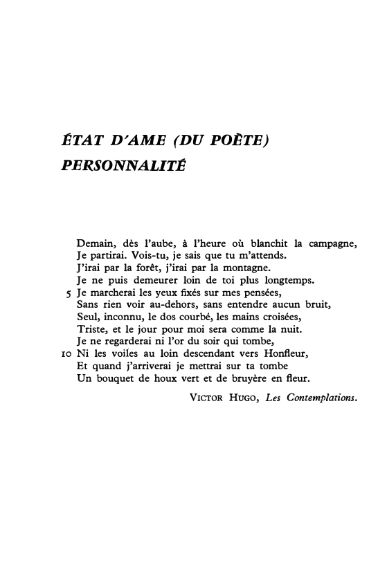 Prévisualisation du document Étude analytique du poème: Demain, dès l'aube de Victor Hugo