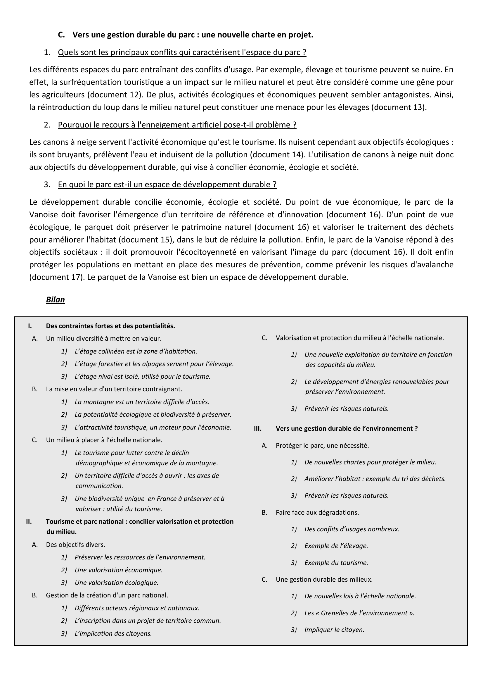 Prévisualisation du document ETUDE DE DOCUMENTS BAC S GÉOGRAPHIE LA VANOISE : VERS UNE GESTION DURABLE DE LA HAUTE MONTAGNE ? (Pages 80 à 85)
