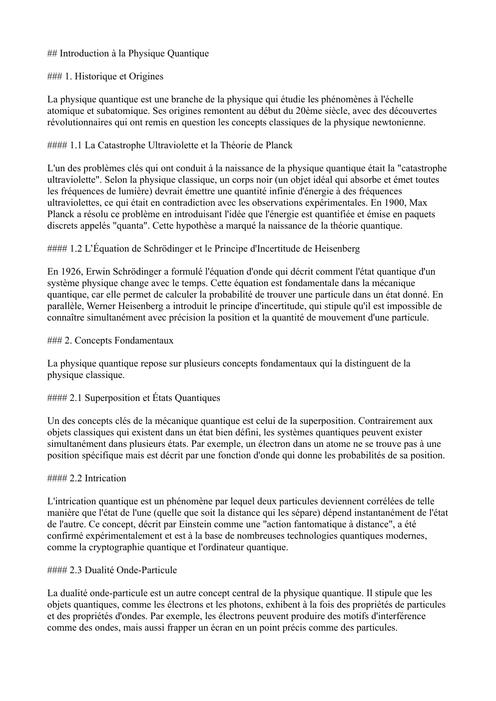 Prévisualisation du document étude de la physique quantique grand oral