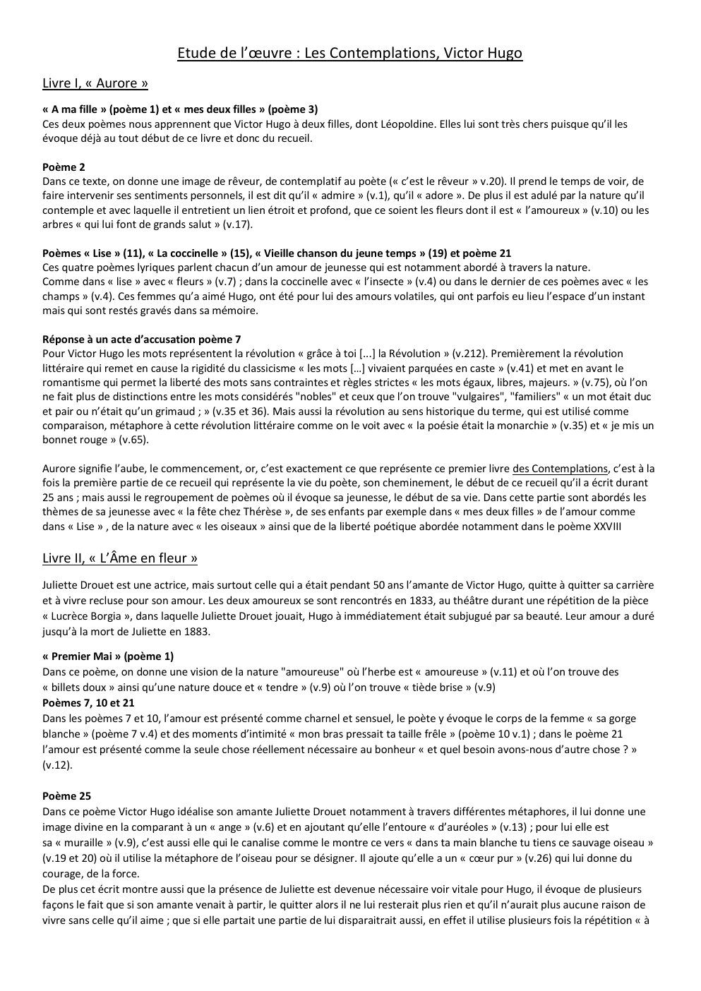 Prévisualisation du document Etude de l’œuvre : Les Contemplations, Victor Hugo