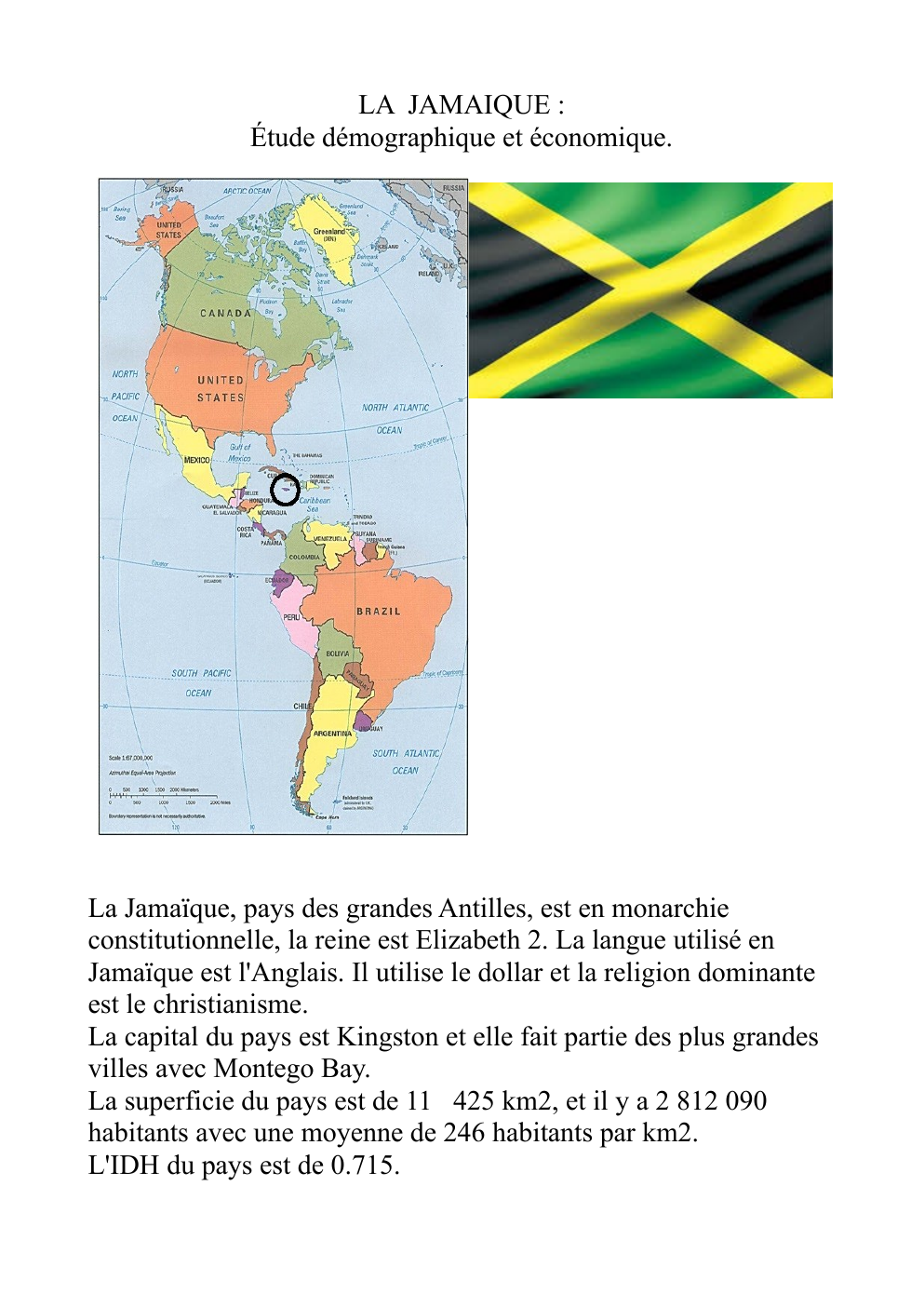Prévisualisation du document Étude démographique et économique de la Jamaïque