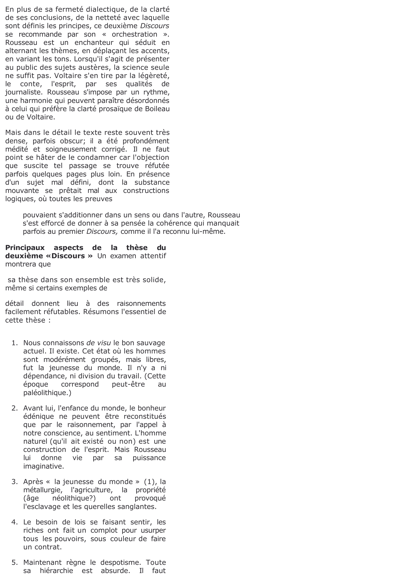 Prévisualisation du document ÉTUDE DES « DISCOURS » sur les lettres et les arts et sur les origines de l'inégalité