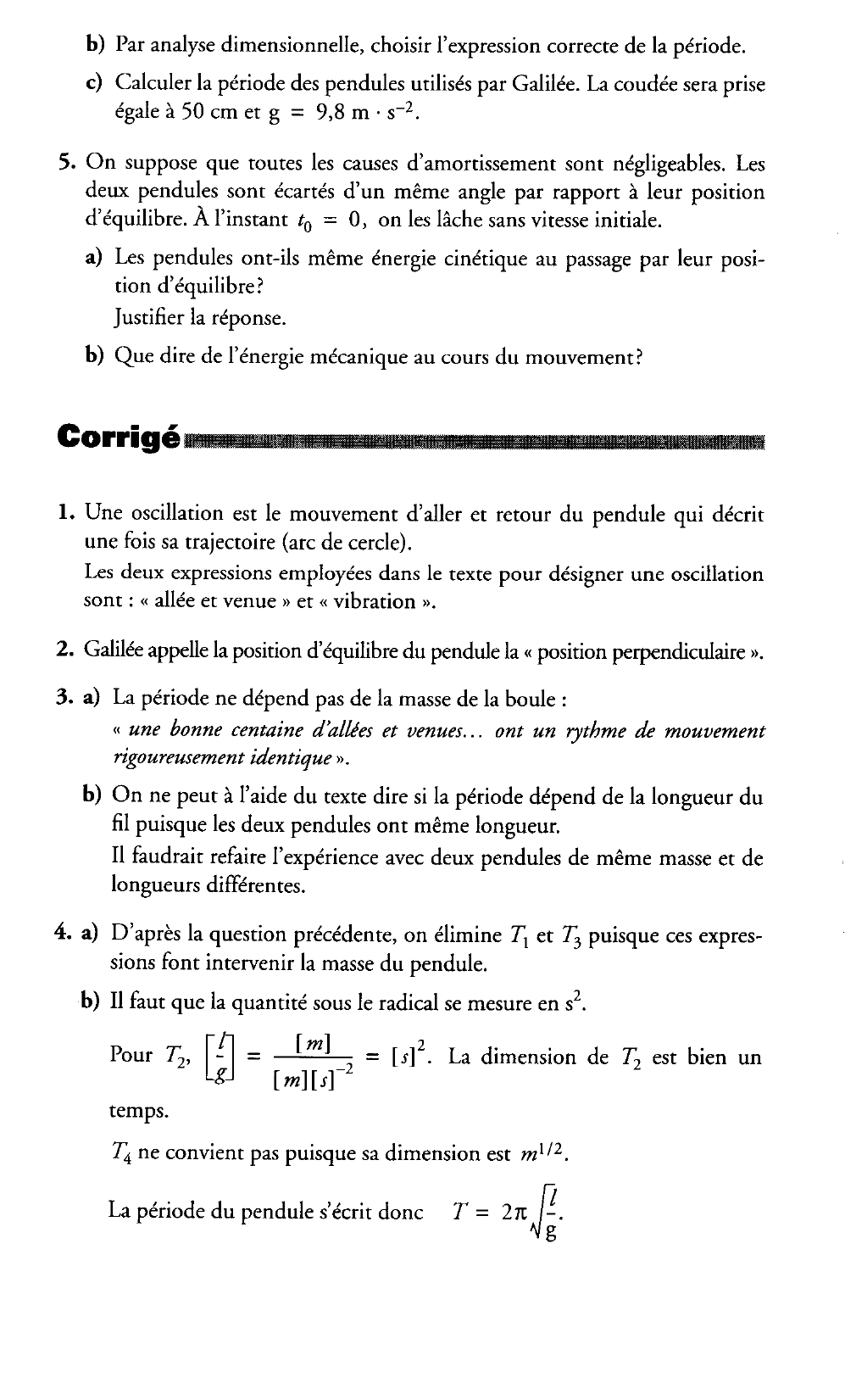 Prévisualisation du document Étude du pendule simple