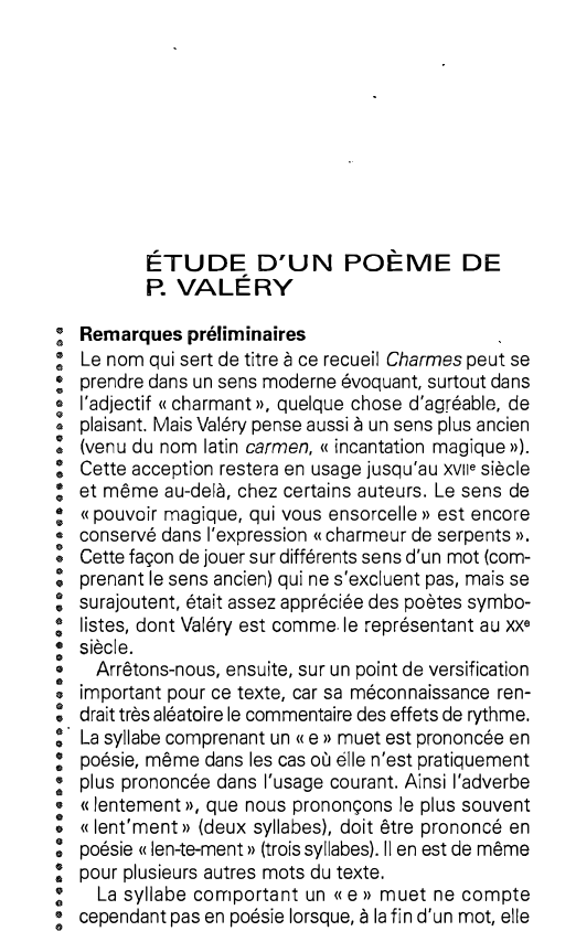 Prévisualisation du document ÉTUDE D'UN POÈME DE P. VALÉRY - Commentaire: "Les Pas"