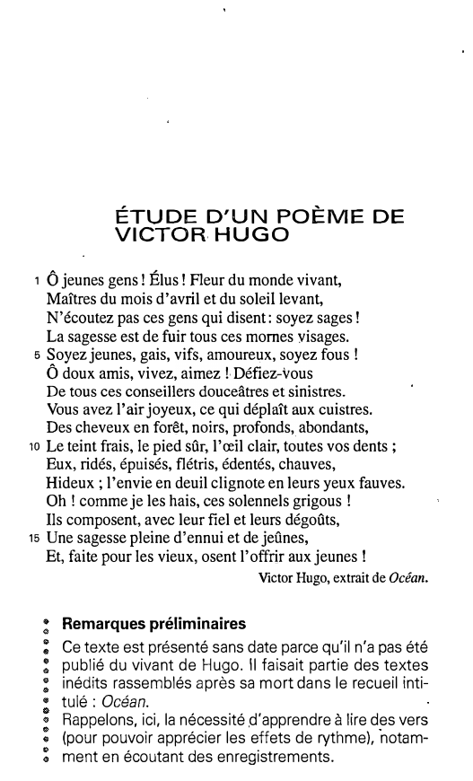 Prévisualisation du document ÉTUDE D'UN POÈME DE VICTOR-HUGO
