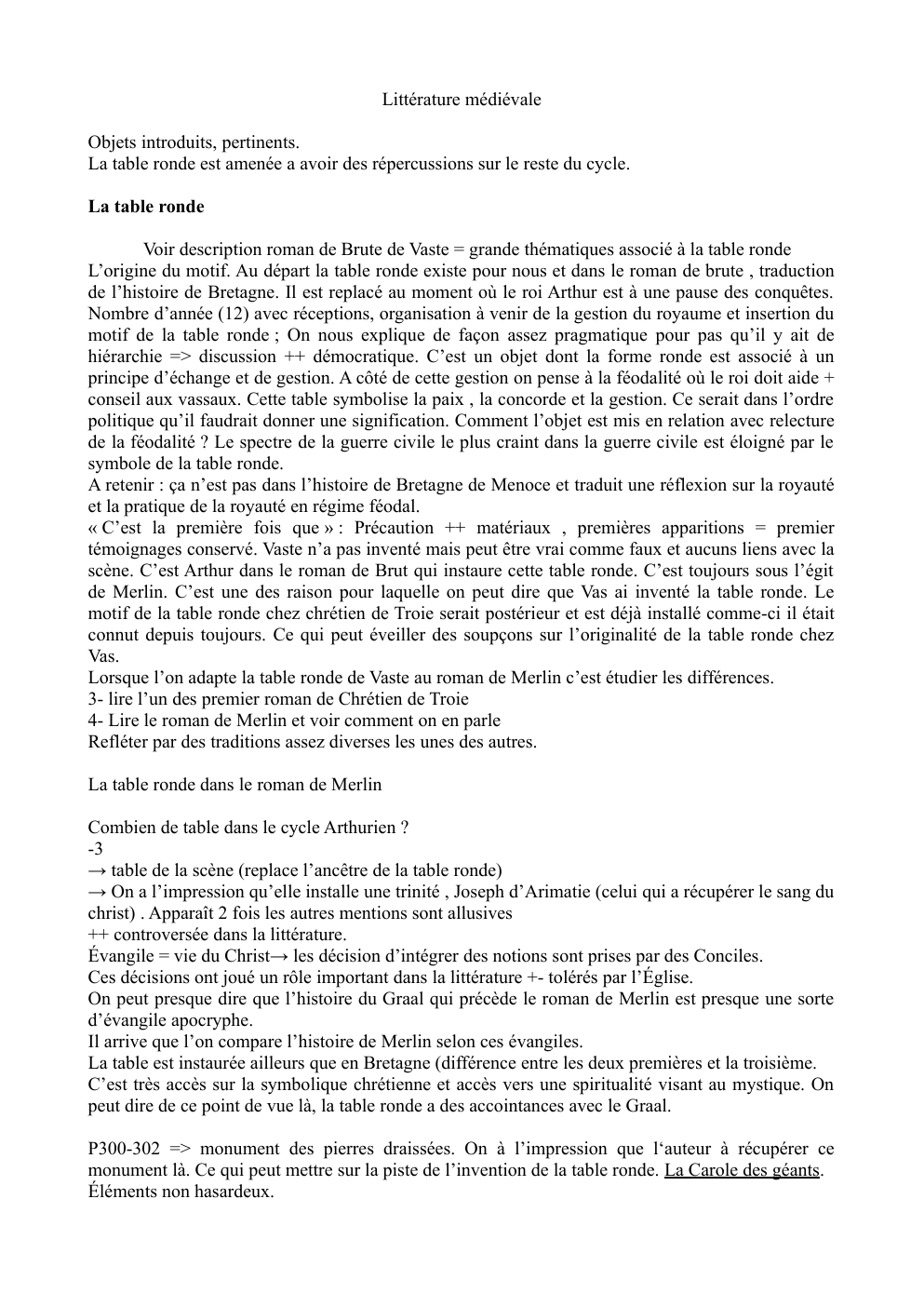 Prévisualisation du document Etude Le roman de Merlin en Prose littérature médiéval 2024