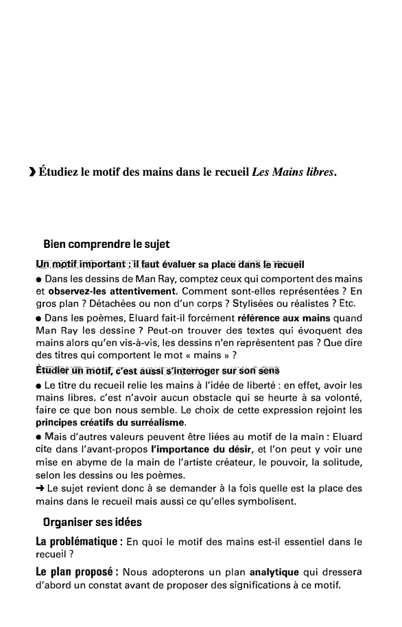 Prévisualisation du document ) Étudiez le motif des mains dans le recueil Les Mains libres.

Bieil comprendre le sujet

�1î;'in4tifirtfJ'iï:>tlaOt,J'ilmût é'vî:lltl!\lr sa place...