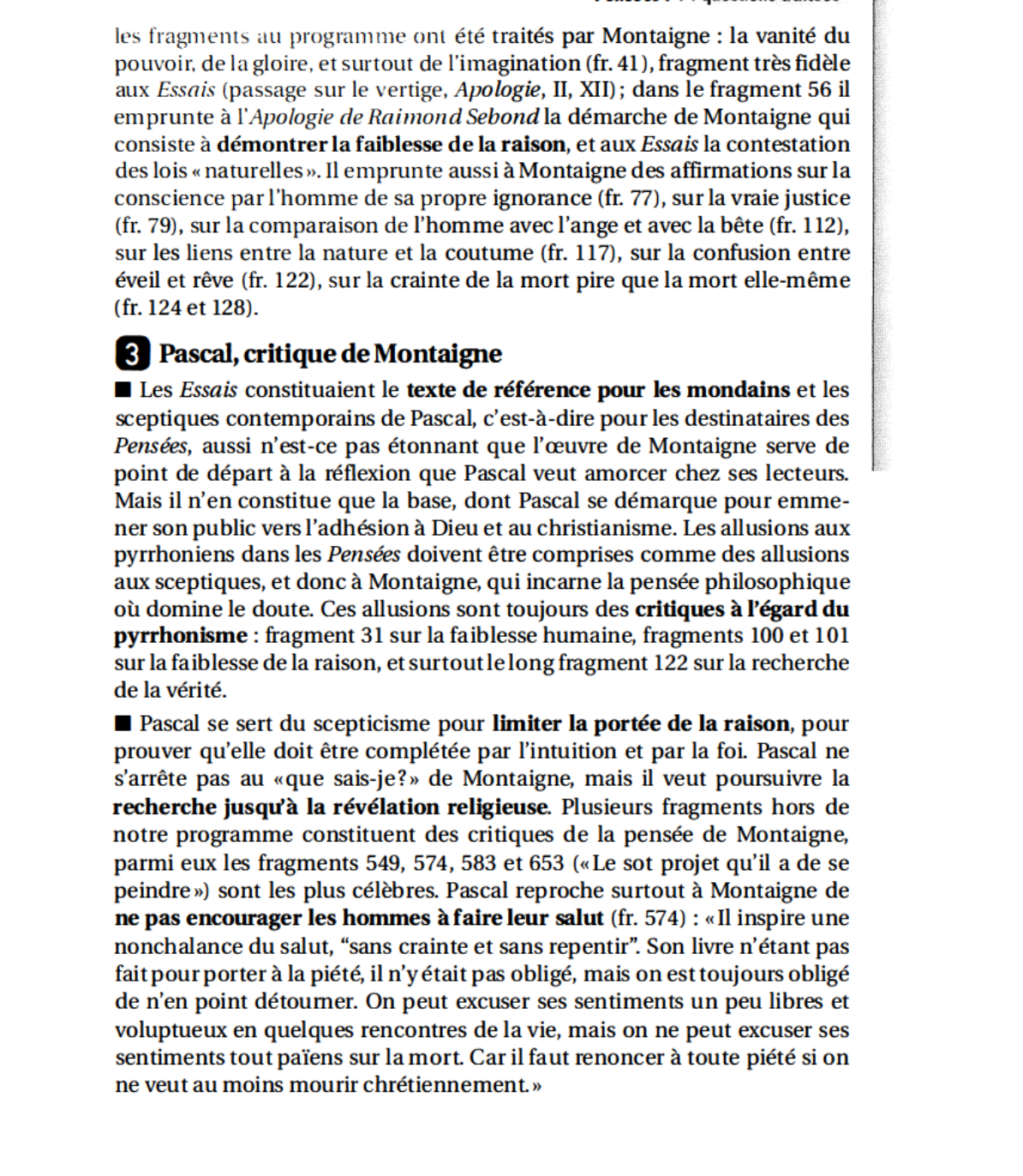Prévisualisation du document Etudiez Pascal, lecteur de Montaigne