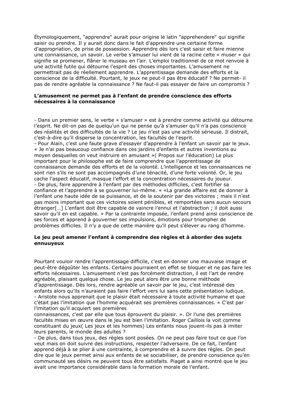 Prévisualisation du document Étymologiquement, "apprendre" aurait pour origine le latin "apprehendere" qui signifie
saisir ou prendre. Il y aurait donc dans le fait...