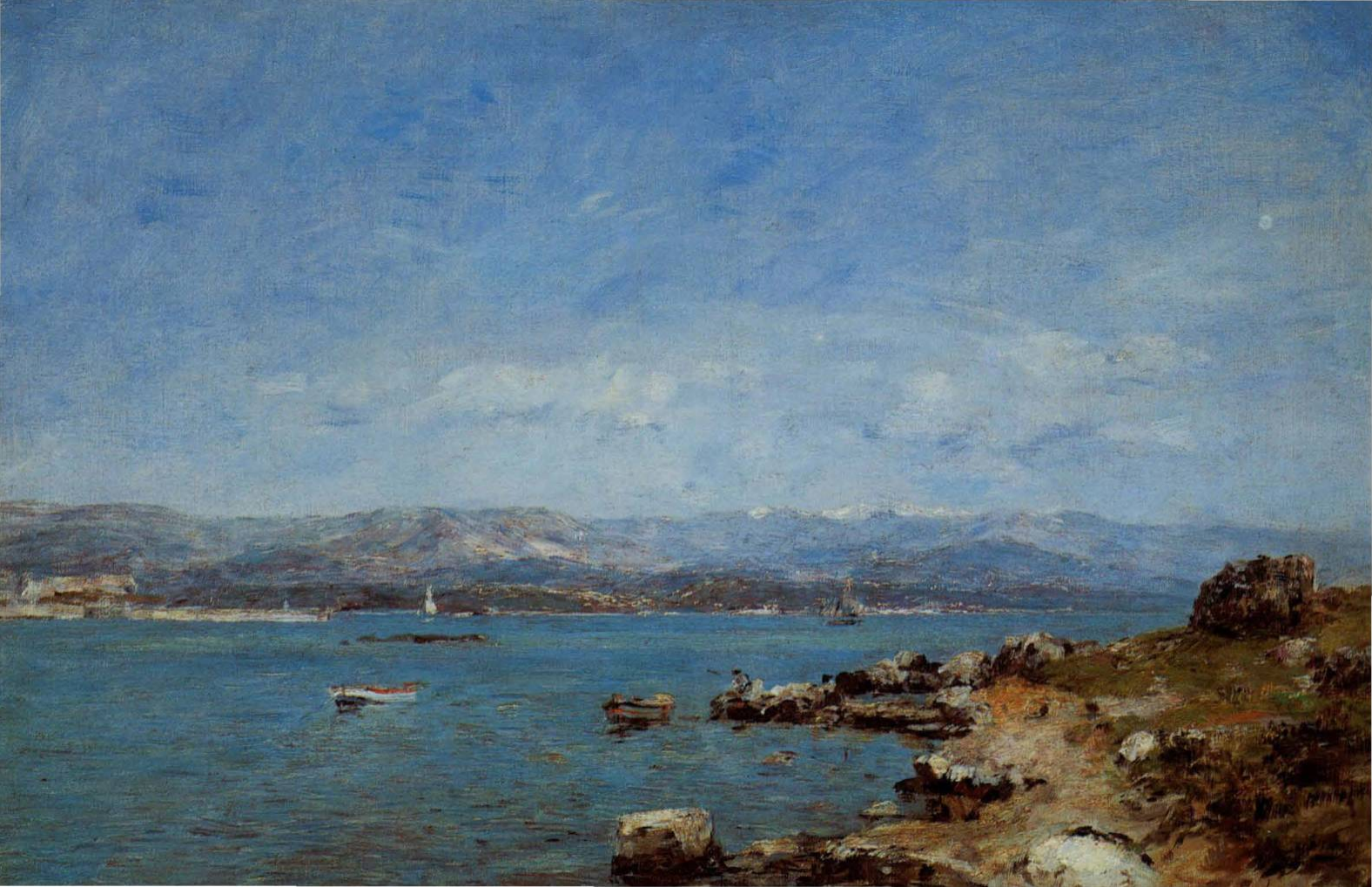 Prévisualisation du document Eugène BOUDIN:
ANTIBES, LA BAIE (ANALYSE DU TABLEAU).