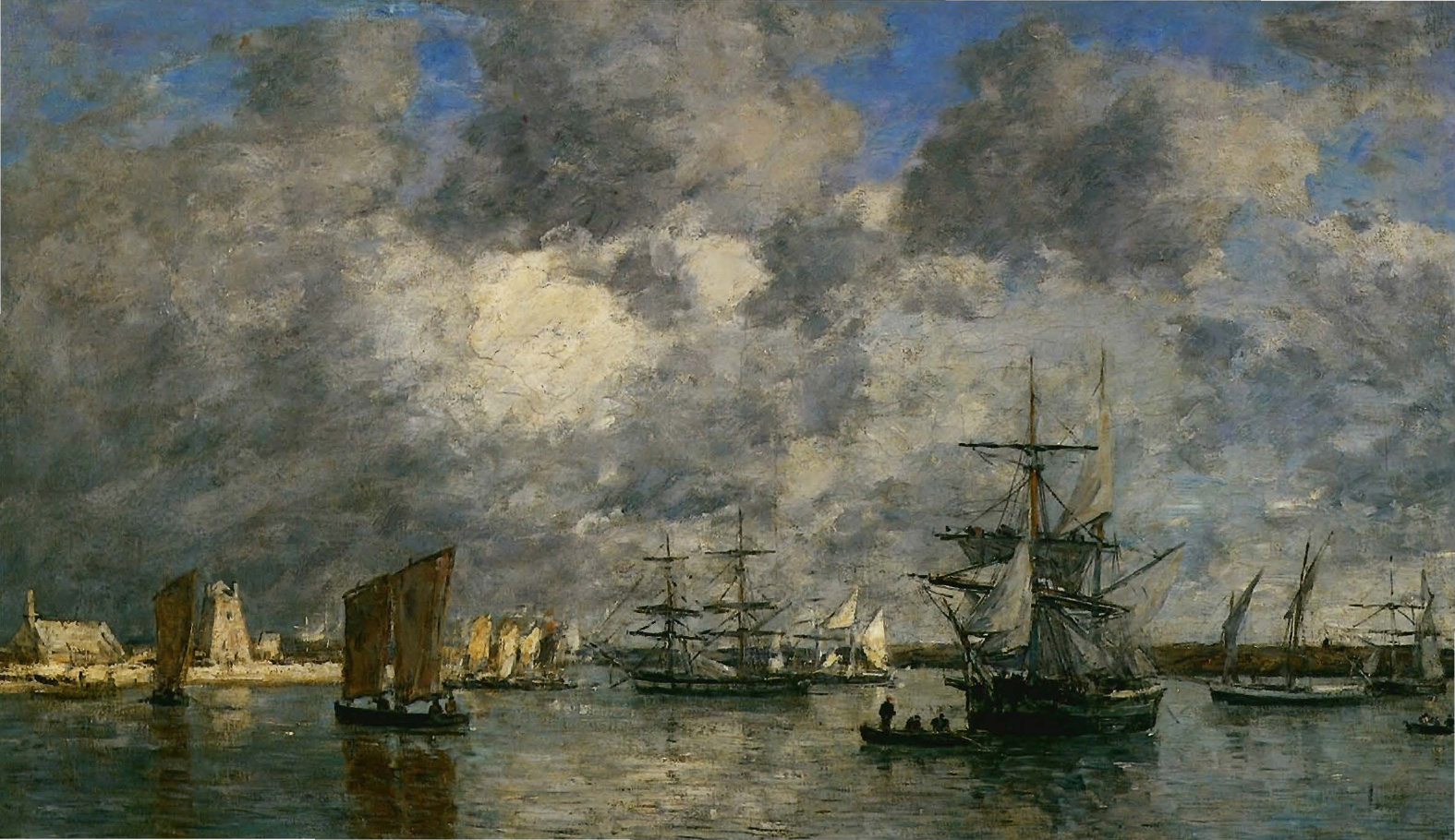 Prévisualisation du document Eugène BOUDIN:
LE PORT DE CAMARET.