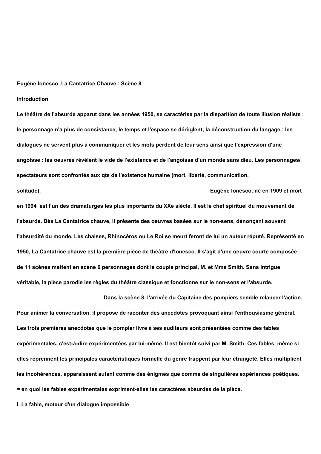 Prévisualisation du document Eugène Ionesco La cantatrice chauve scène 8