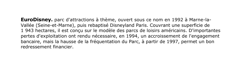 Prévisualisation du document EuroDisney.