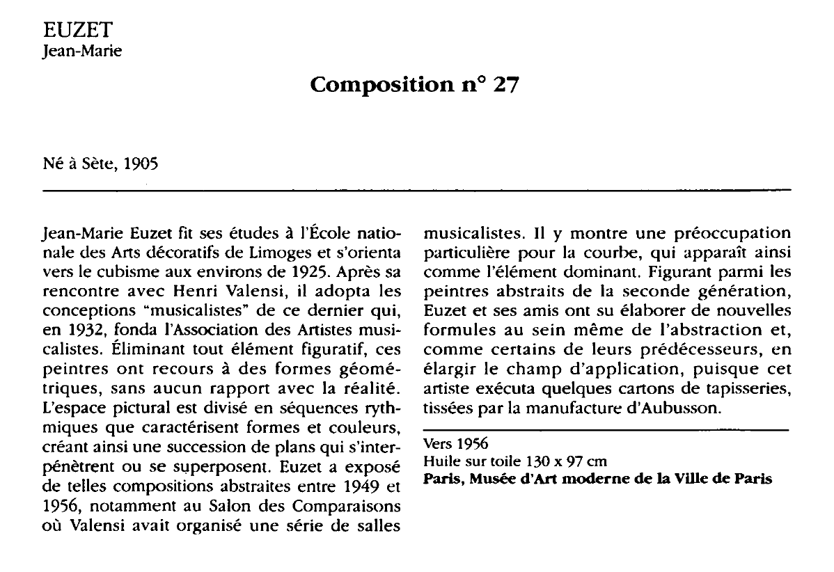 Prévisualisation du document EUZET Jean-Marie : Composition n° 27