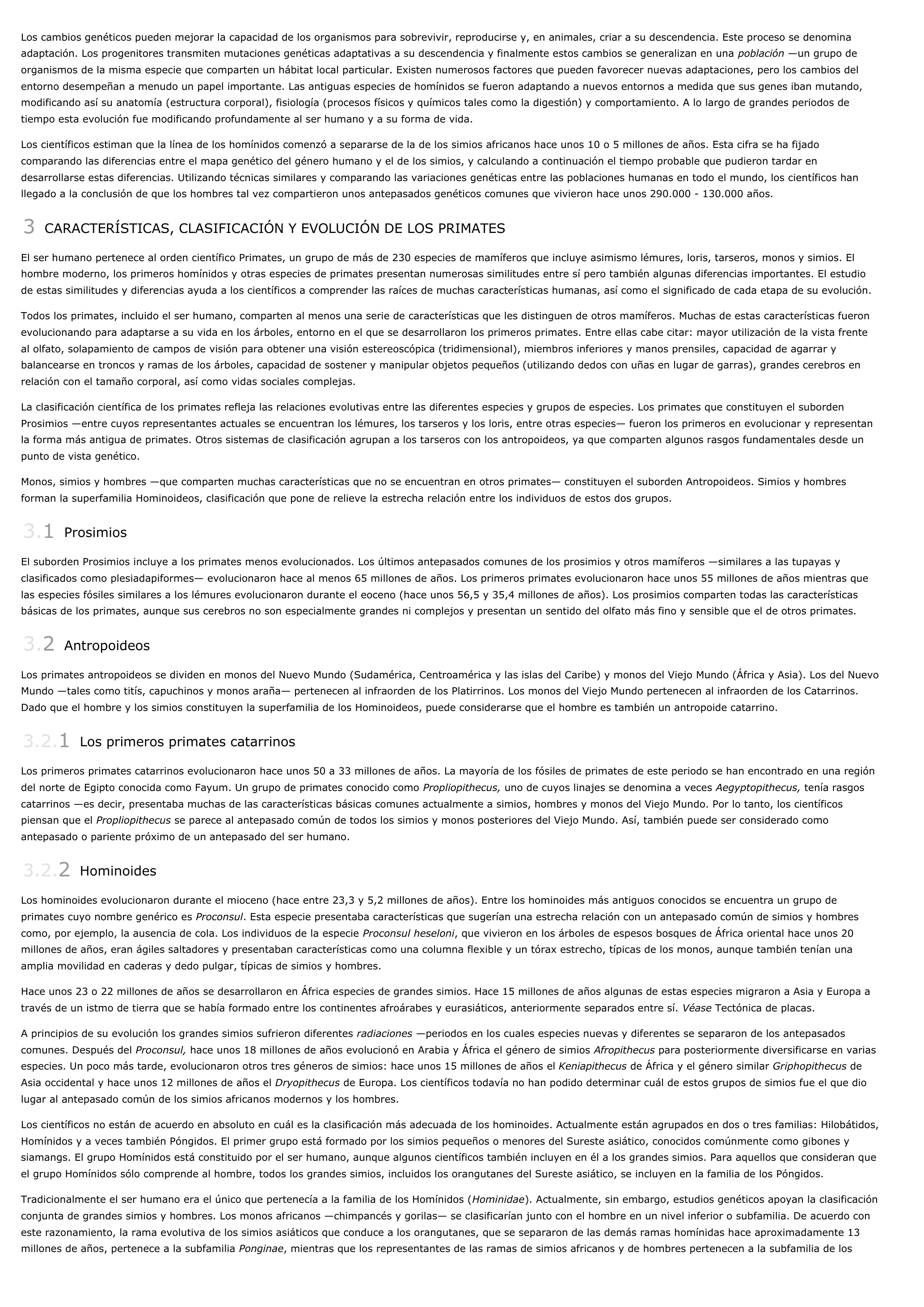 Prévisualisation du document Evolución humana - ciencias de la naturaleza.